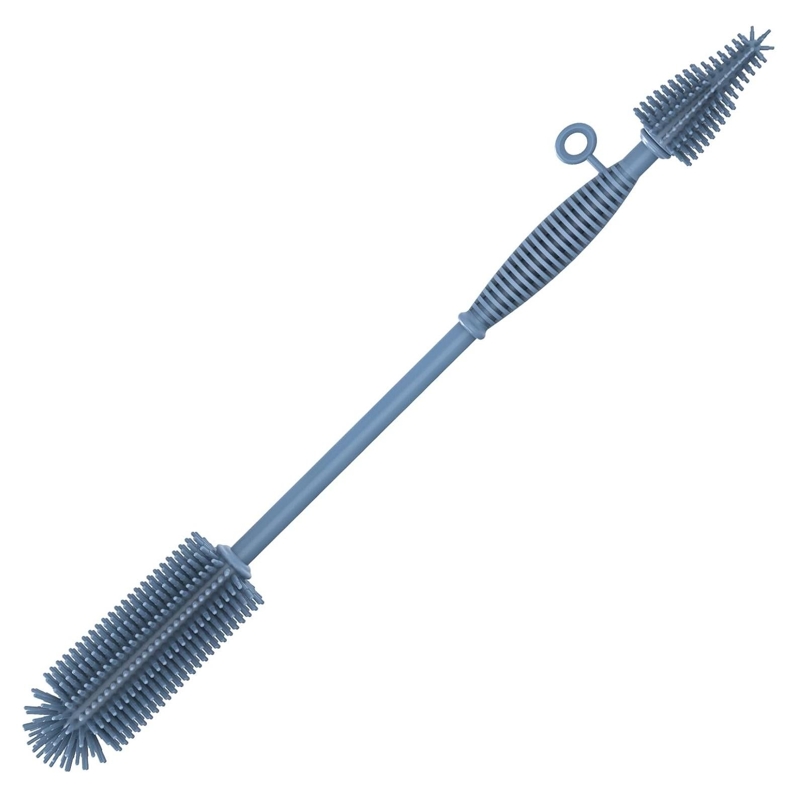 Cepillo de Limpieza de Botellas Raymeefa de Silicona Azul