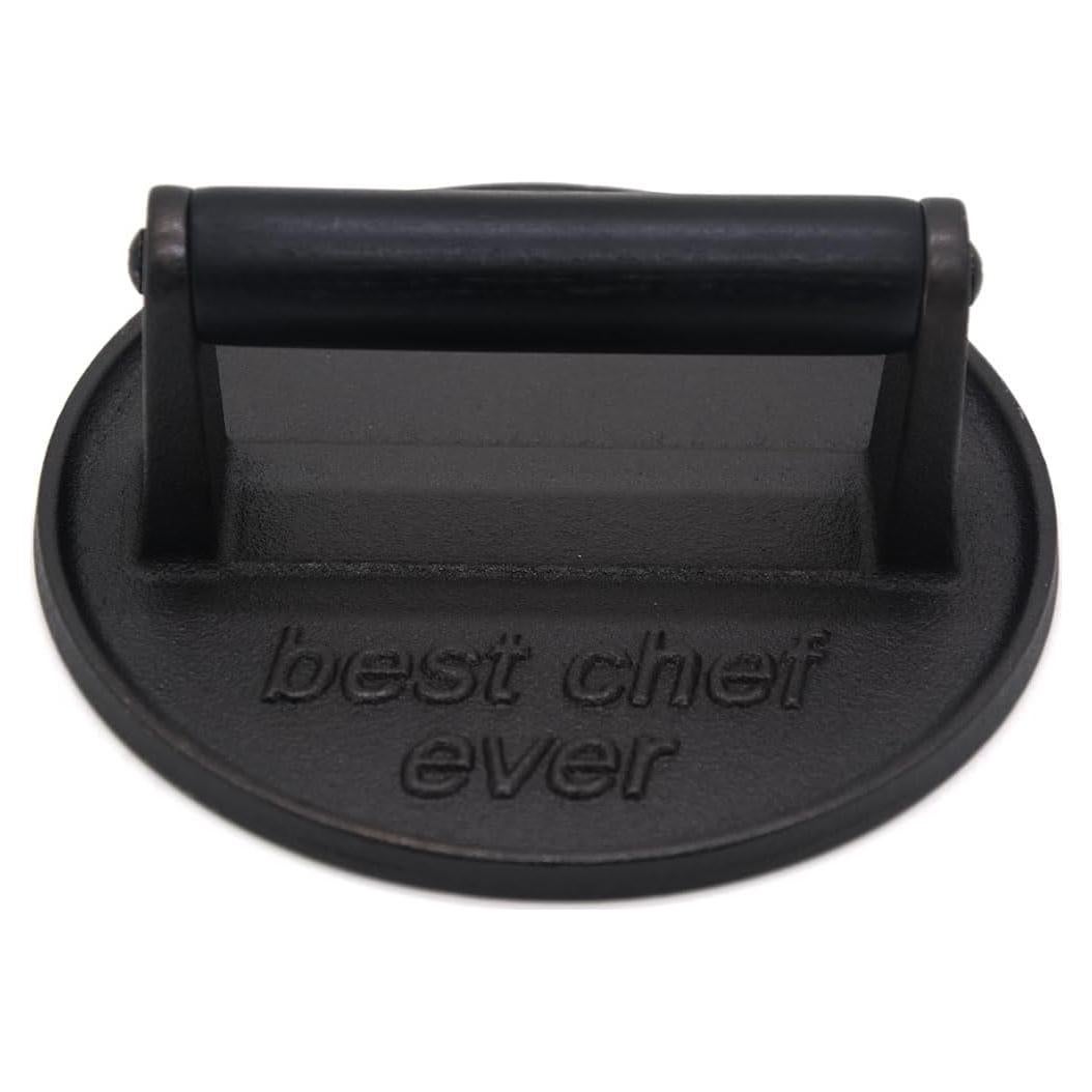 Prensa de Hierro Fundido JNXHON 16.3 cm con Mango de Madera