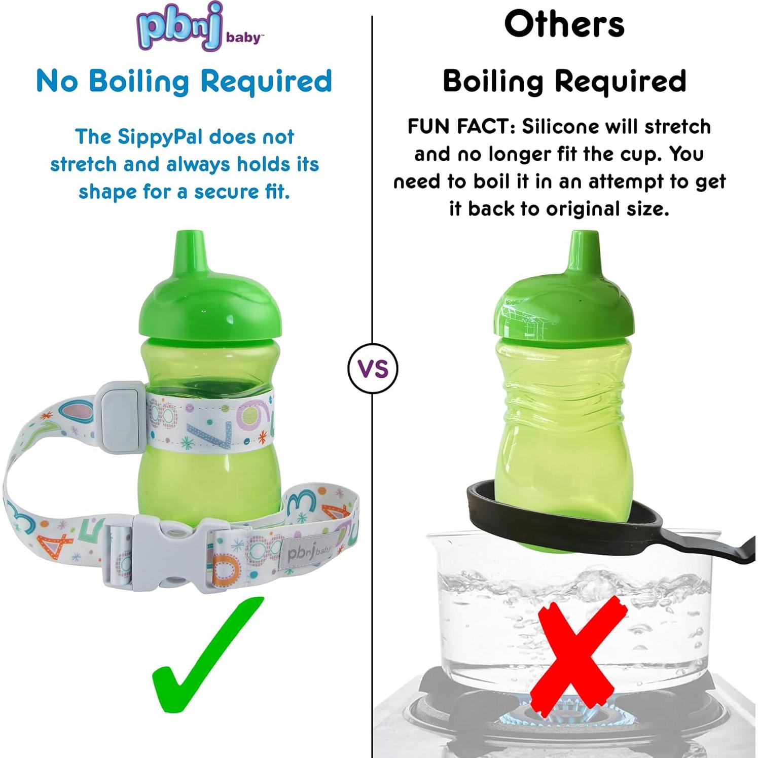 SippyPal Correa Soporte Taza Sippy 123 - Paquete de 2