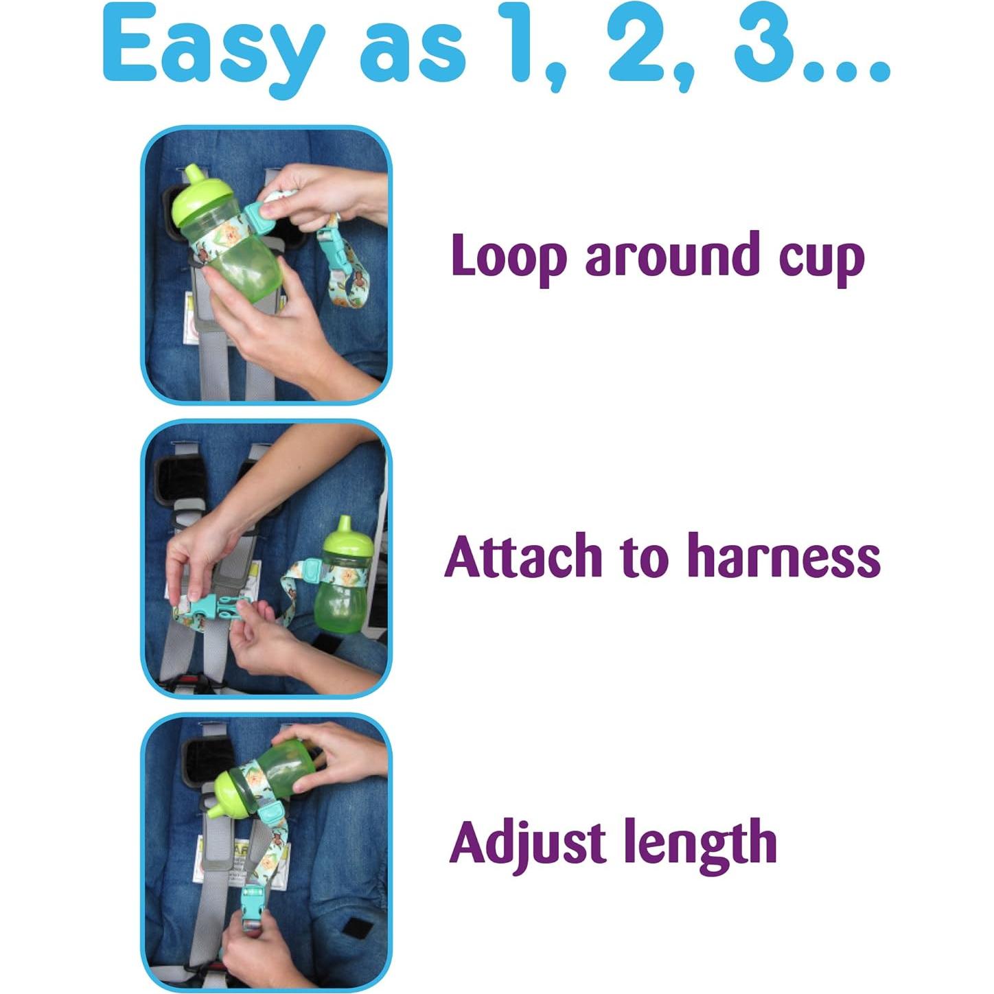 SippyPal Correa Soporte Taza Sippy 123 - Paquete de 2