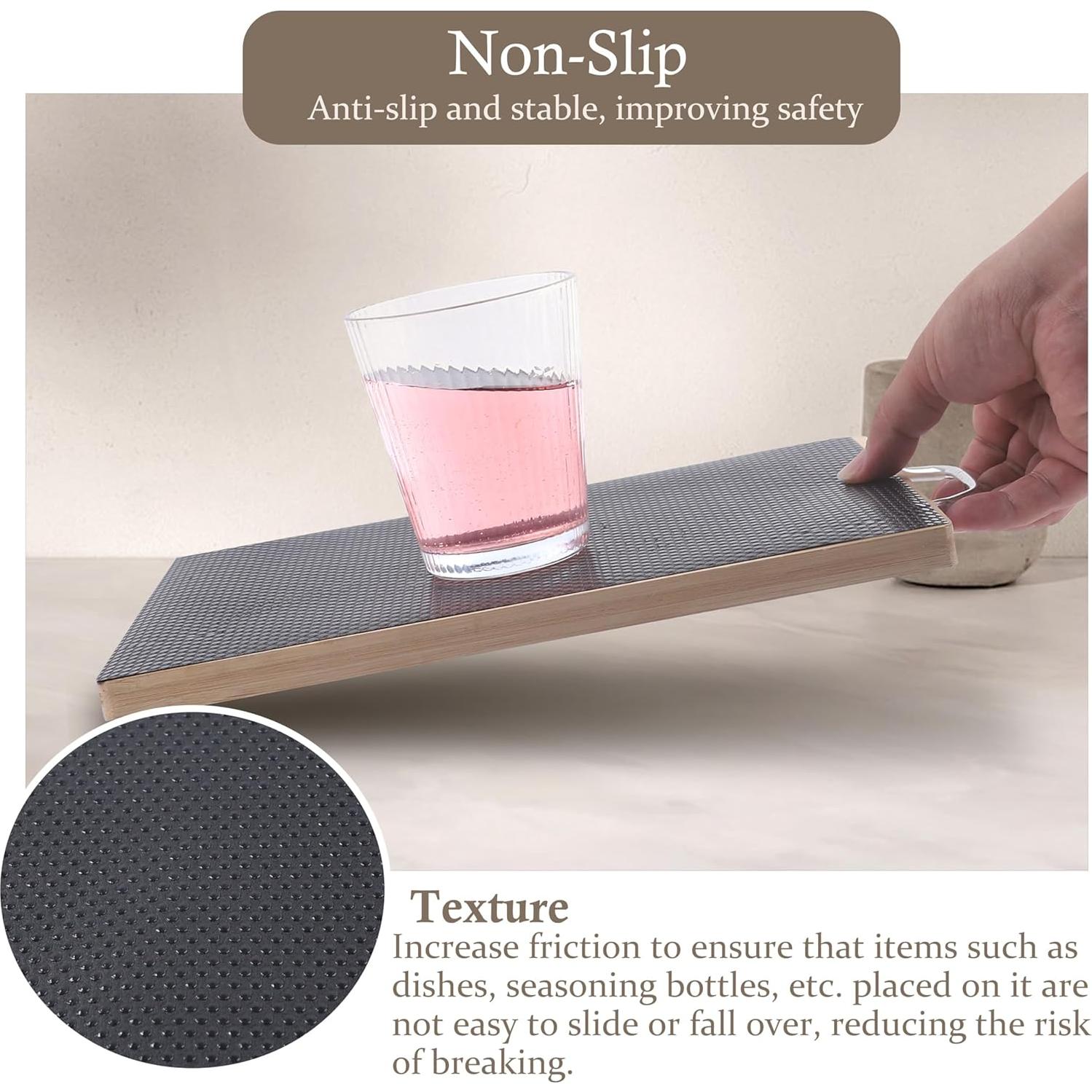 Forro de Estante Antideslizante GMJYAN 25x610 cm Negro