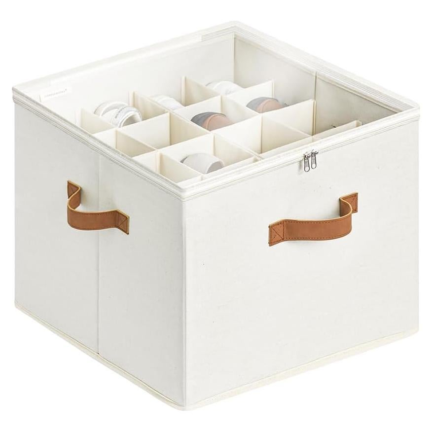 Organizador de Zapatos StorageWorks Beige, Capacidad 16 Pares