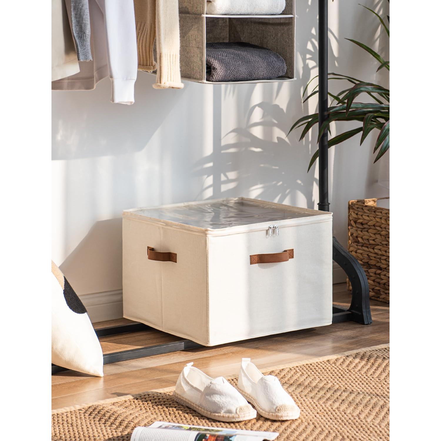 Organizador de Zapatos StorageWorks Beige, Capacidad 16 Pares
