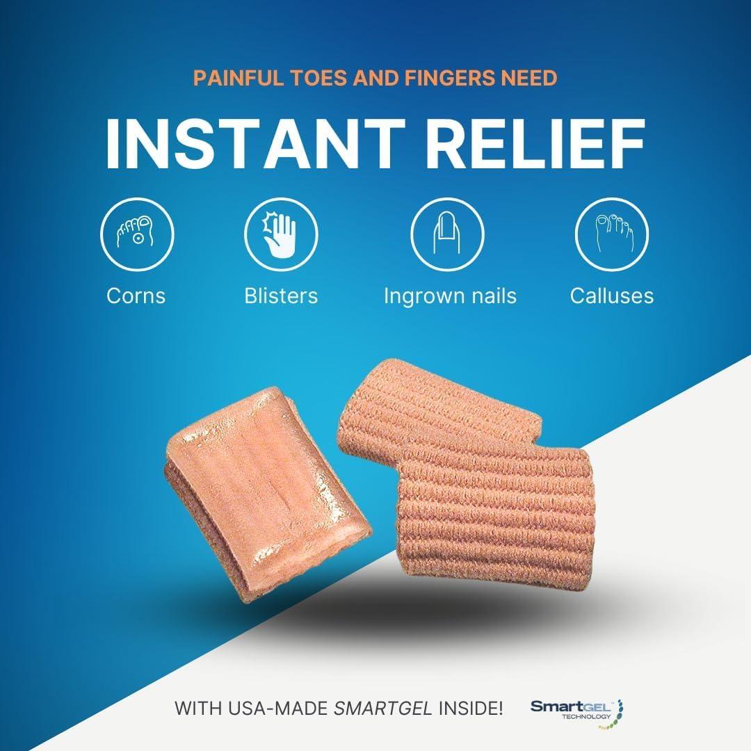 Protectores de Dedos de Gel NatraCure - Alivio Callos y Ampollas - 12 Unidades