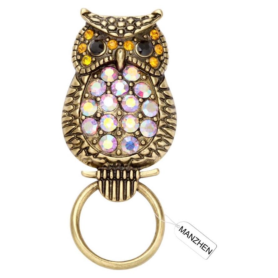 Broche magnético para gafas de mujer dorado con clip