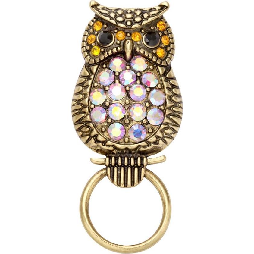 Broche magnético para gafas de mujer dorado con clip