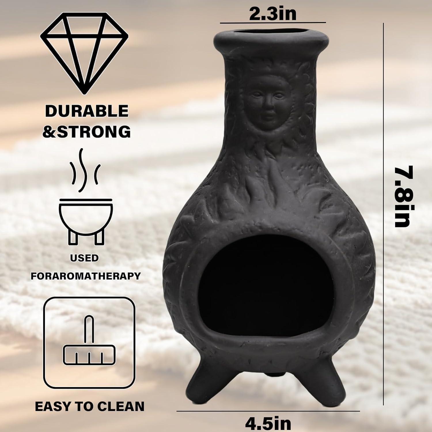 Soporte de Palo Santo MOUGIGI con Cara de Sol - Terracota