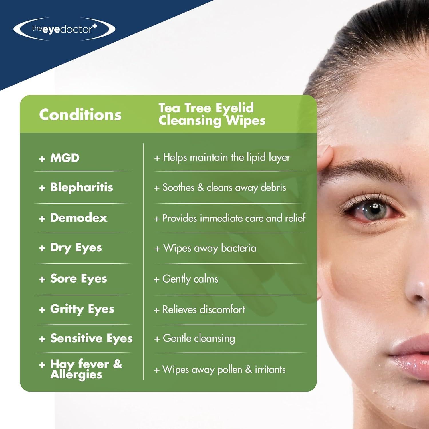 Toallitas para Párpados The Eye Doctor x20 - Limpiador Ocular
