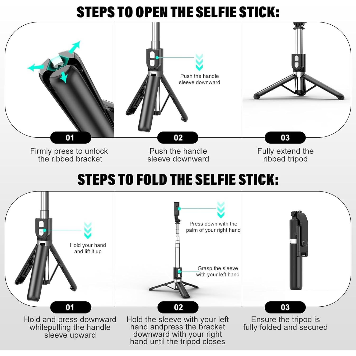 Palo de Selfie Trípode NOOX R21 Extensible 1.13m con Control Remoto