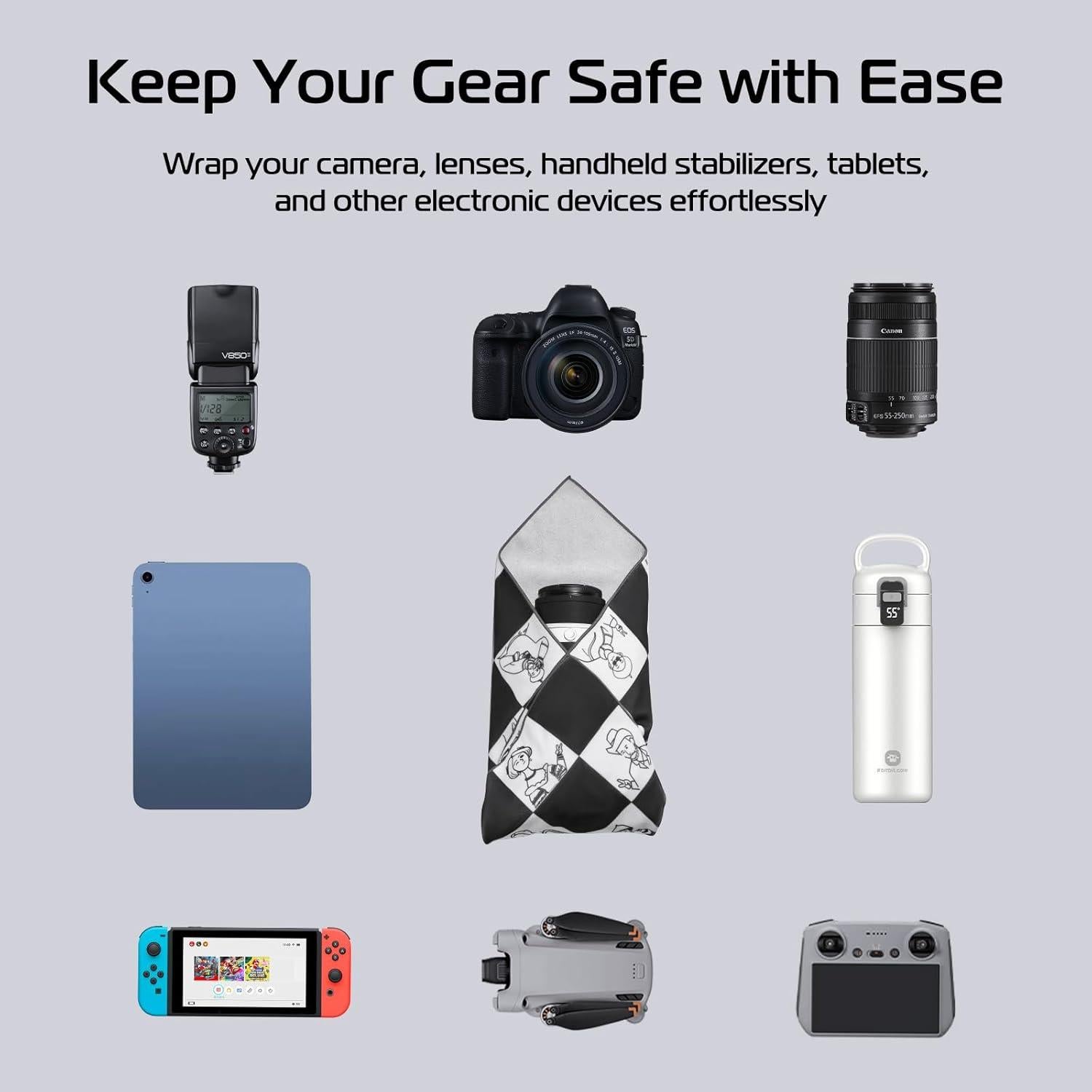 Funda Protectora ULANZI para Lentes y Accesorios 45x45cm