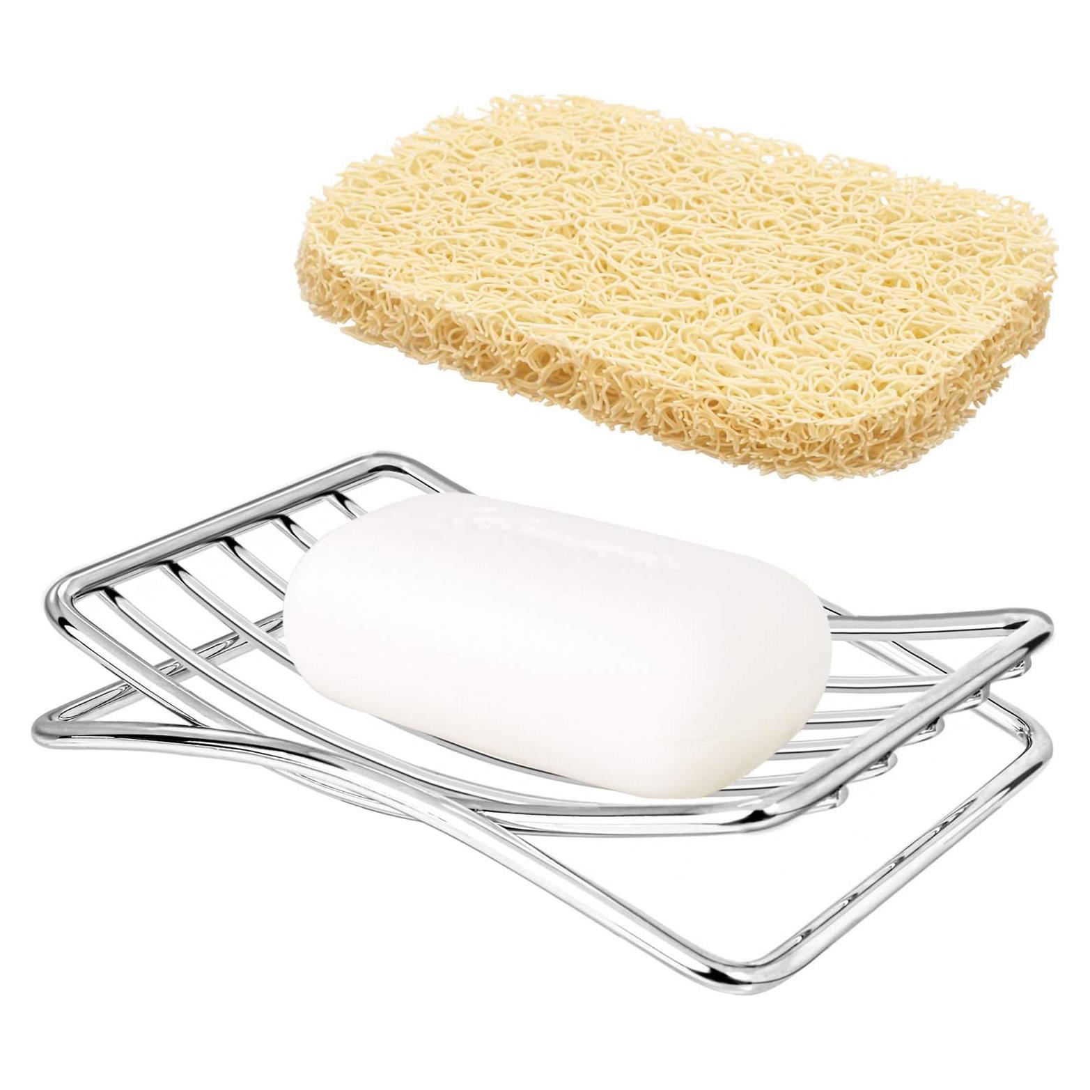 Soporte de Jabón Inoxidable GUUKAR con Ahorra Jabón Beige