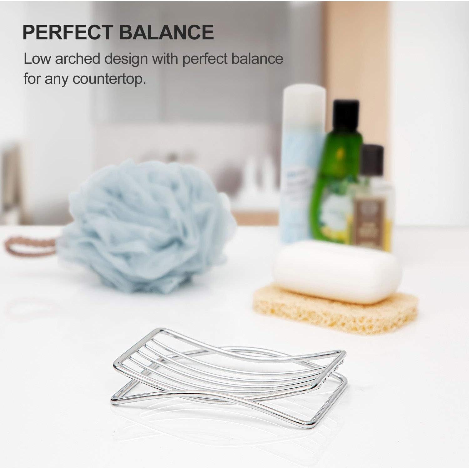 Soporte de Jabón Inoxidable GUUKAR con Ahorra Jabón Beige