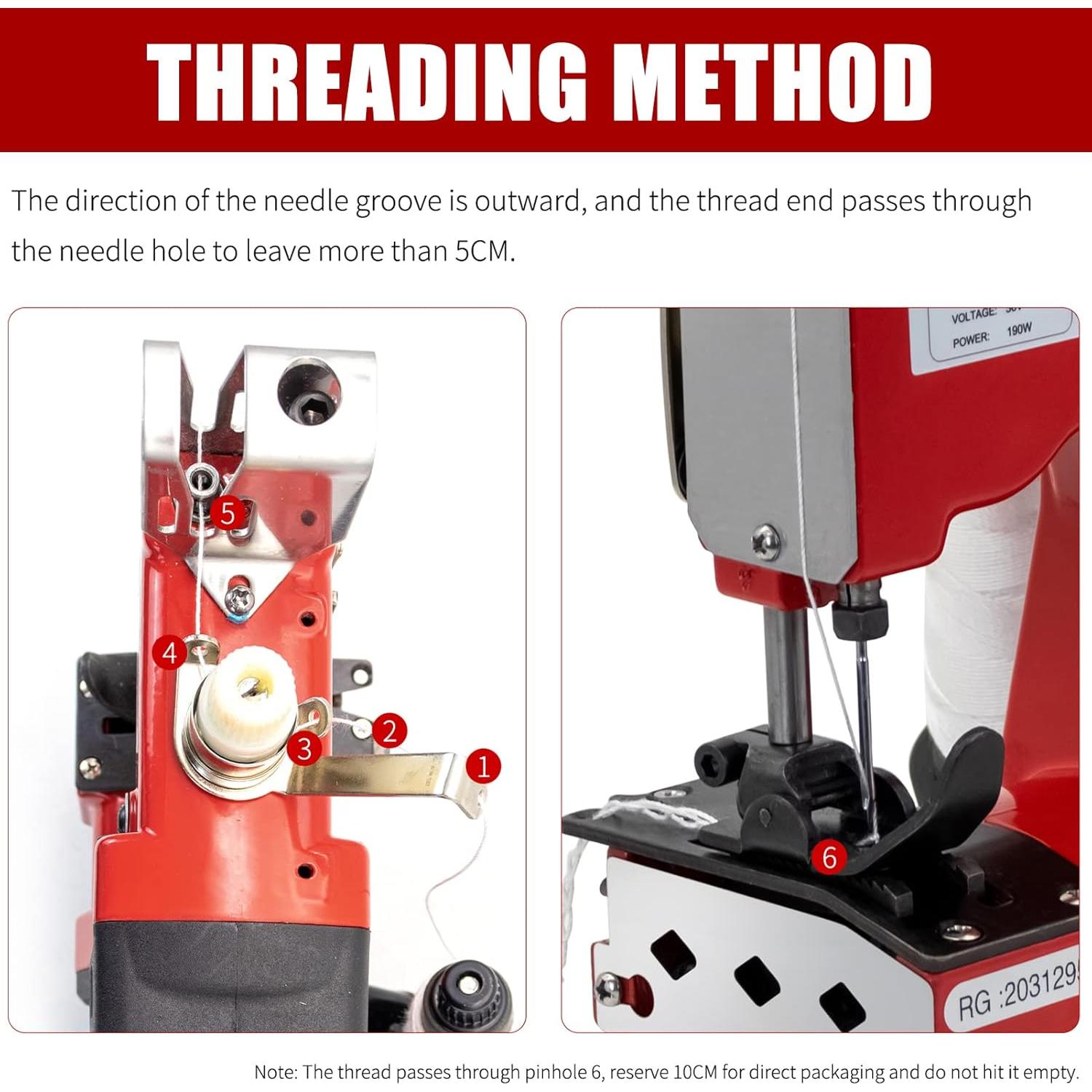 Máquina de Coser Portátil SDRTOP para Cerrar Bolsas de 2.95 kg