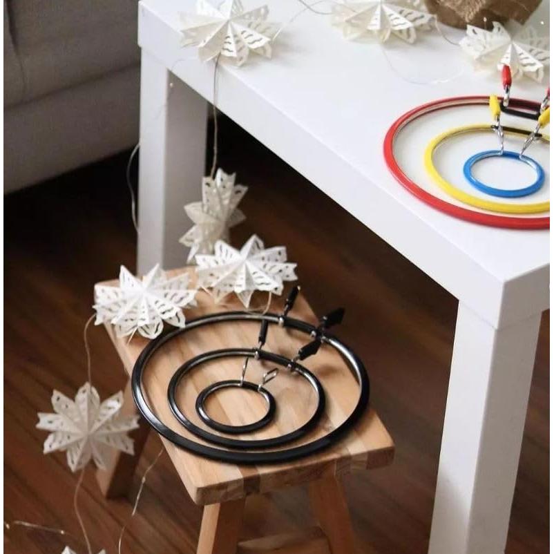 Aros de Bordado de Tensión de Resorte NURGE - 3 Tamaños