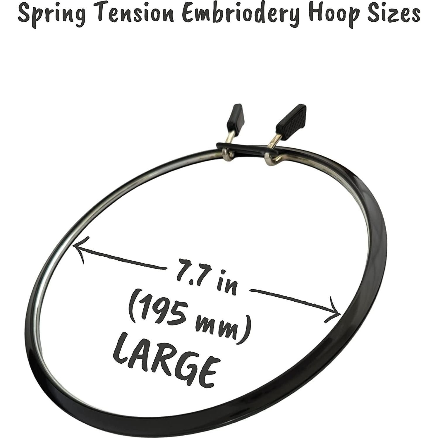 Aros de Bordado de Tensión de Resorte NURGE - 3 Tamaños