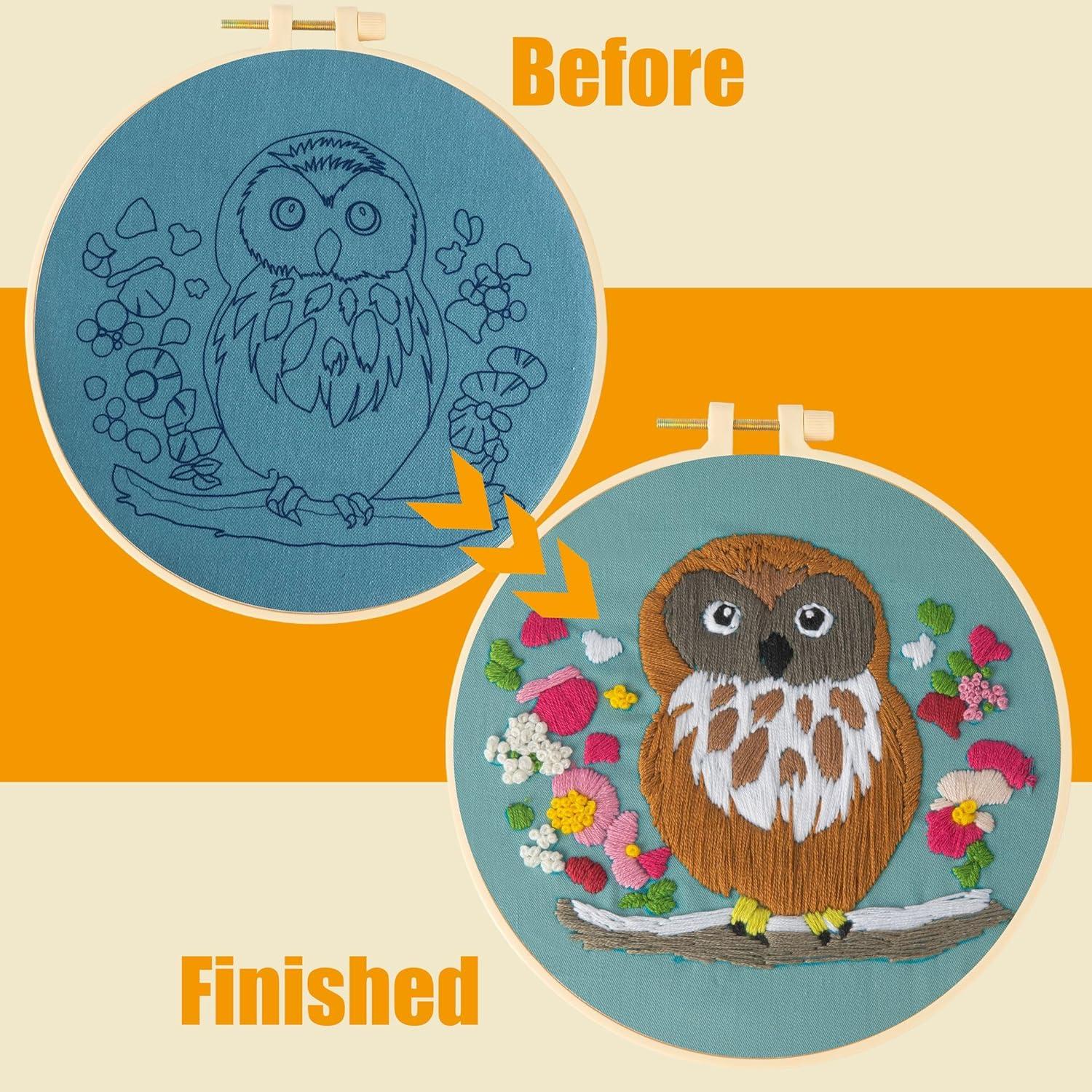 Kit de Bordado Culberta Mini para Adultos y Niños - 17.78 cm