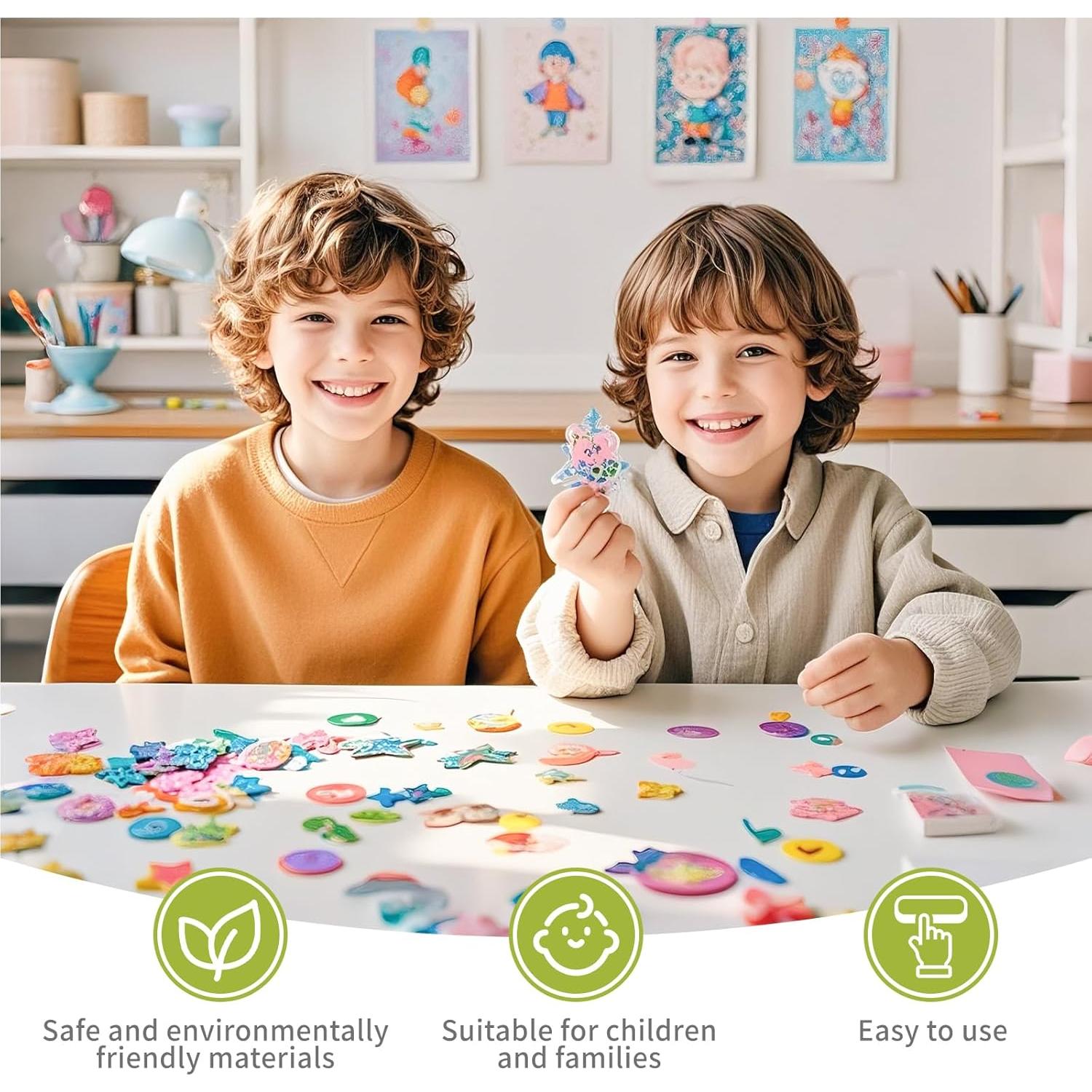 10 Hojas de Plástico Encogible Imprimibles Yncotte 21.6x27.9cm