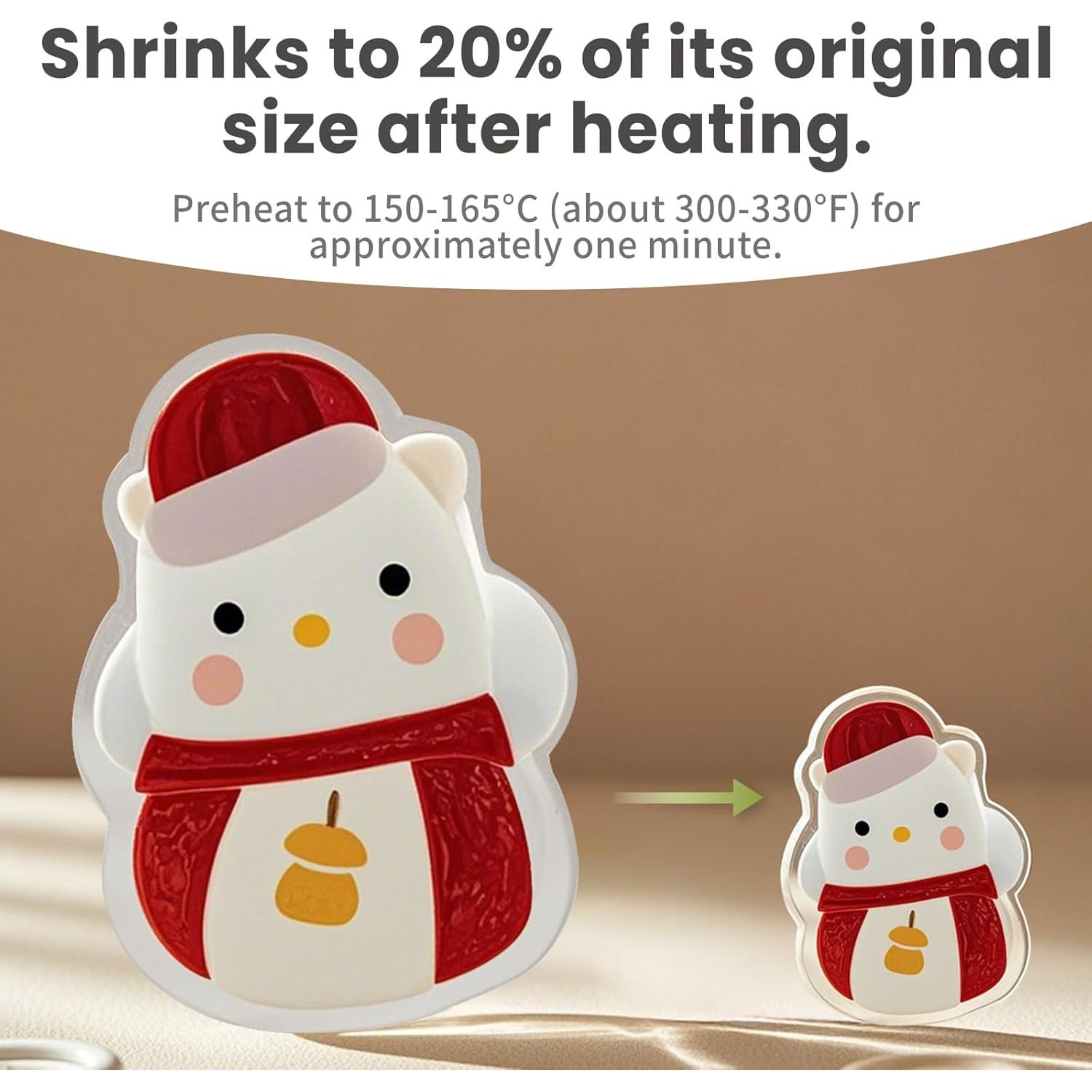 10 Hojas de Plástico Encogible Imprimibles Yncotte 21.6x27.9cm