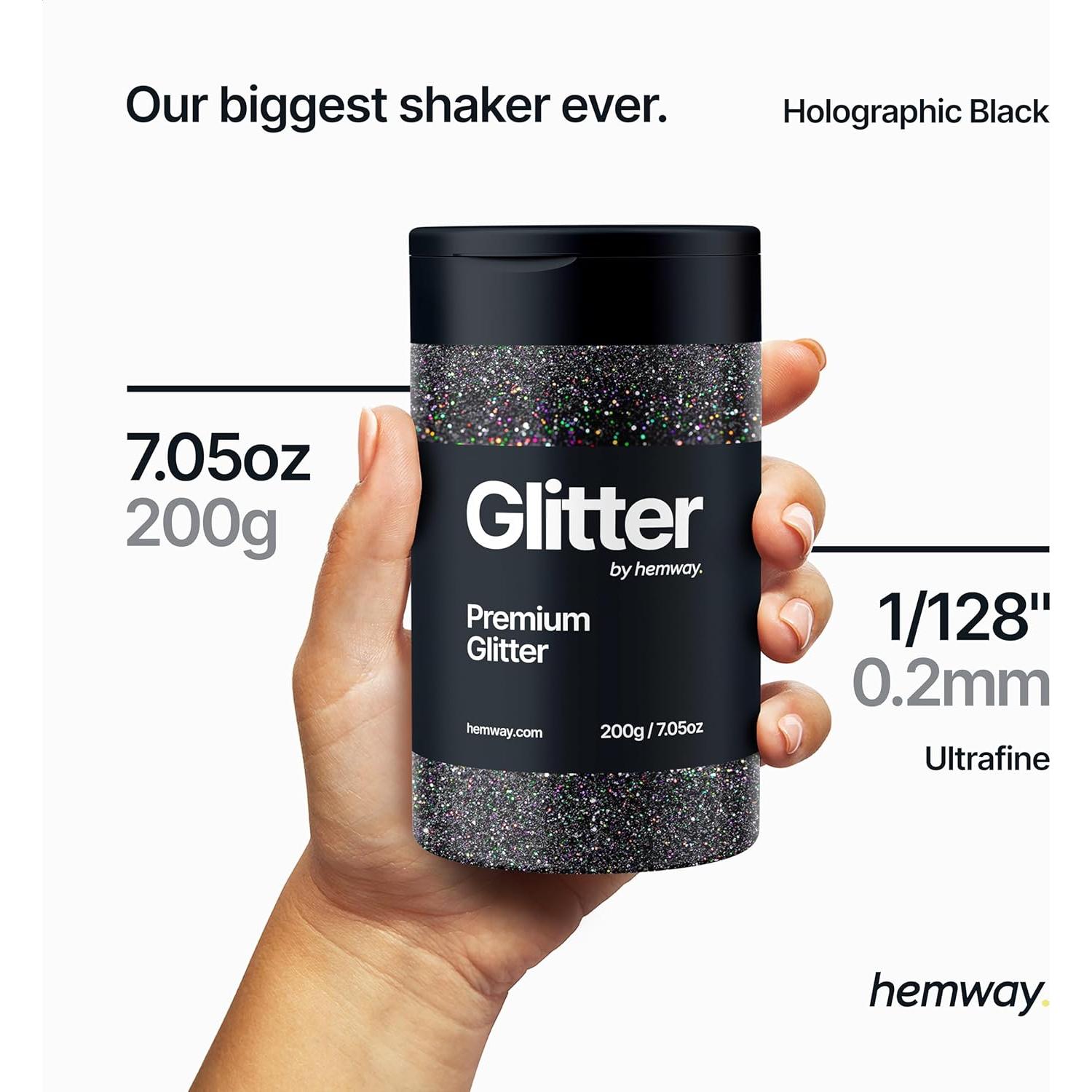 Glitter Holográfico Hemway 200g para Manualidades y Resina