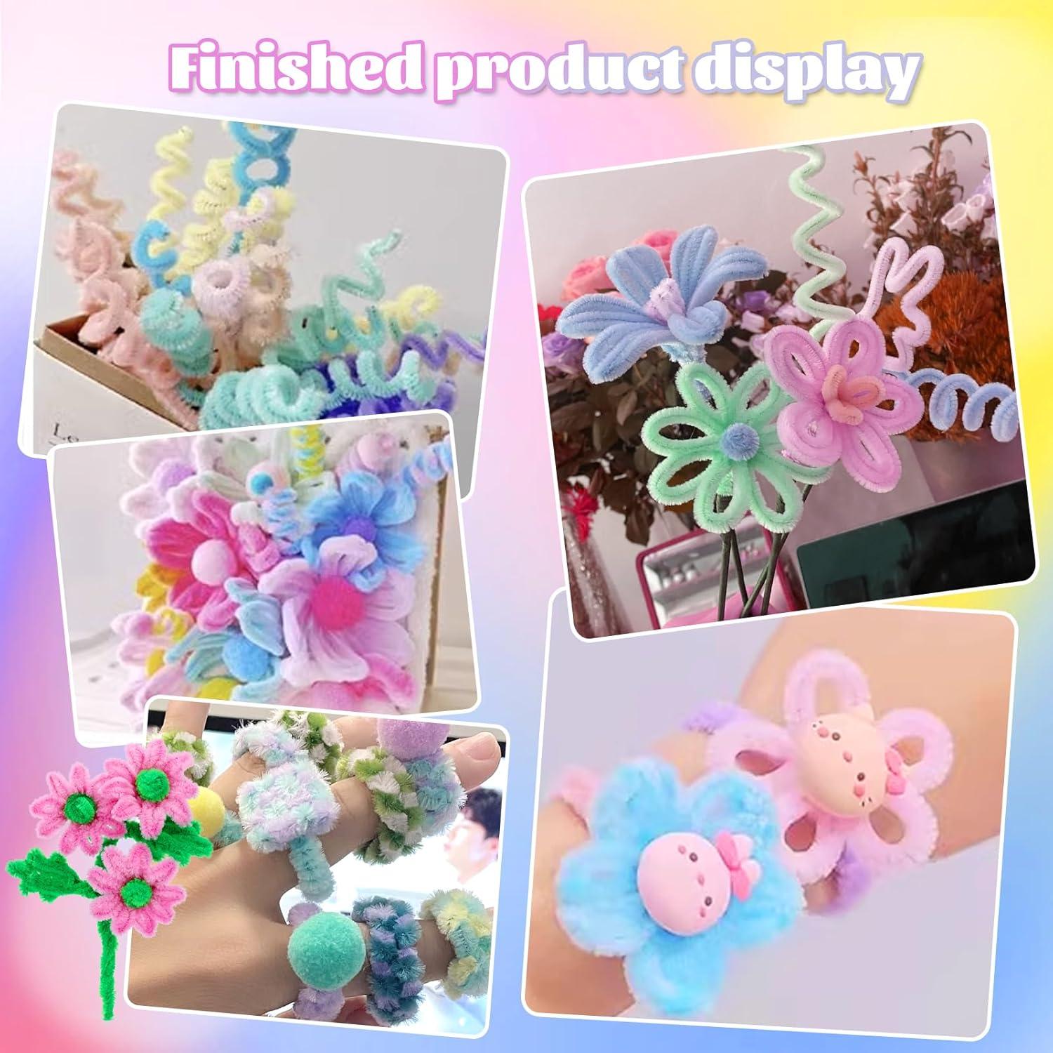 Limpiadores de Tubos LOKUNN 200 Pcs Chenille Negros Manualidades