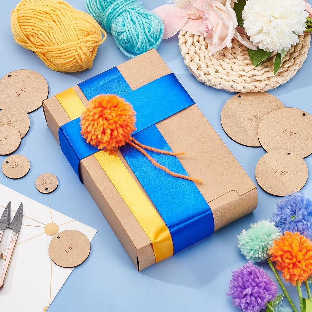 Herramienta de Fabricación de Pompones de Madera BENECREAT 12 Piezas