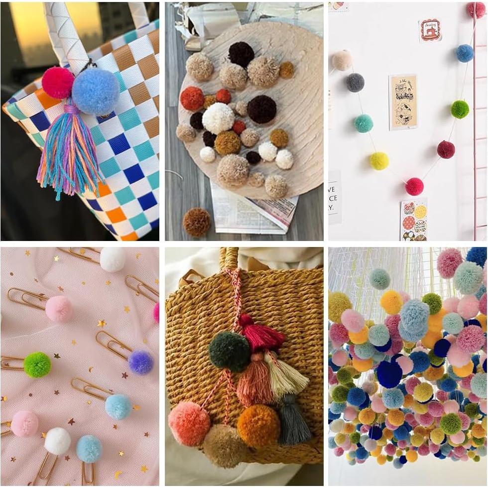 Herramienta de Fabricación de Pompones de Madera BENECREAT 12 Piezas