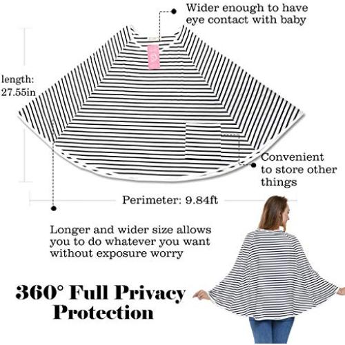 Cubierta de Lactancia LUCINE - Poncho Multifuncional Rayas