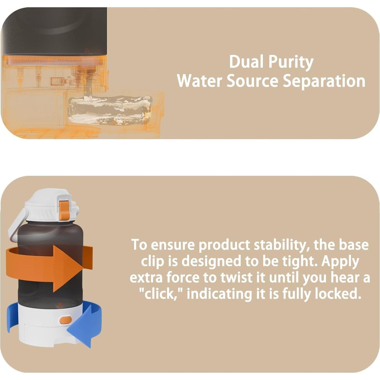 Botella de Agua Portátil Wreyng 50oz para Perros y Humanos