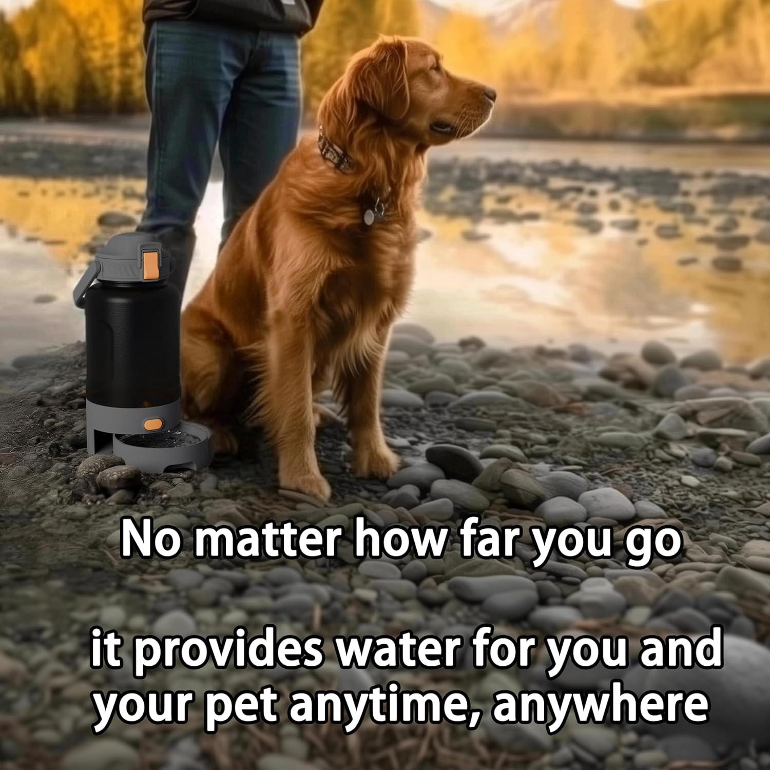 Botella de Agua Portátil Wreyng 50oz para Perros y Humanos