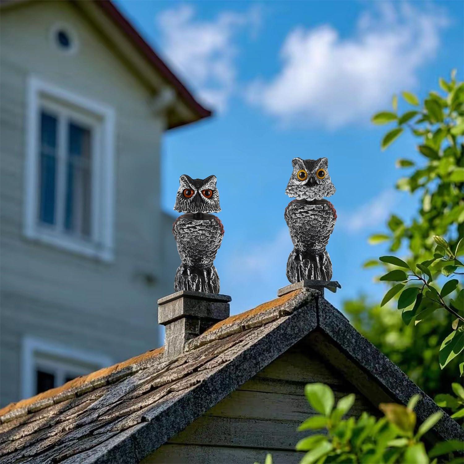 Hausse 2 Búhos Ahuyentadores de Aves 28.4 cm Plástico