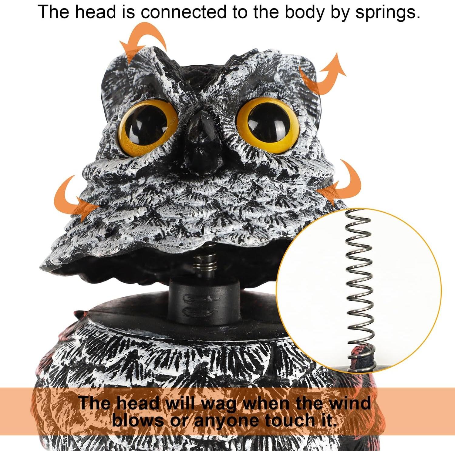 Hausse 2 Búhos Ahuyentadores de Aves 28.4 cm Plástico