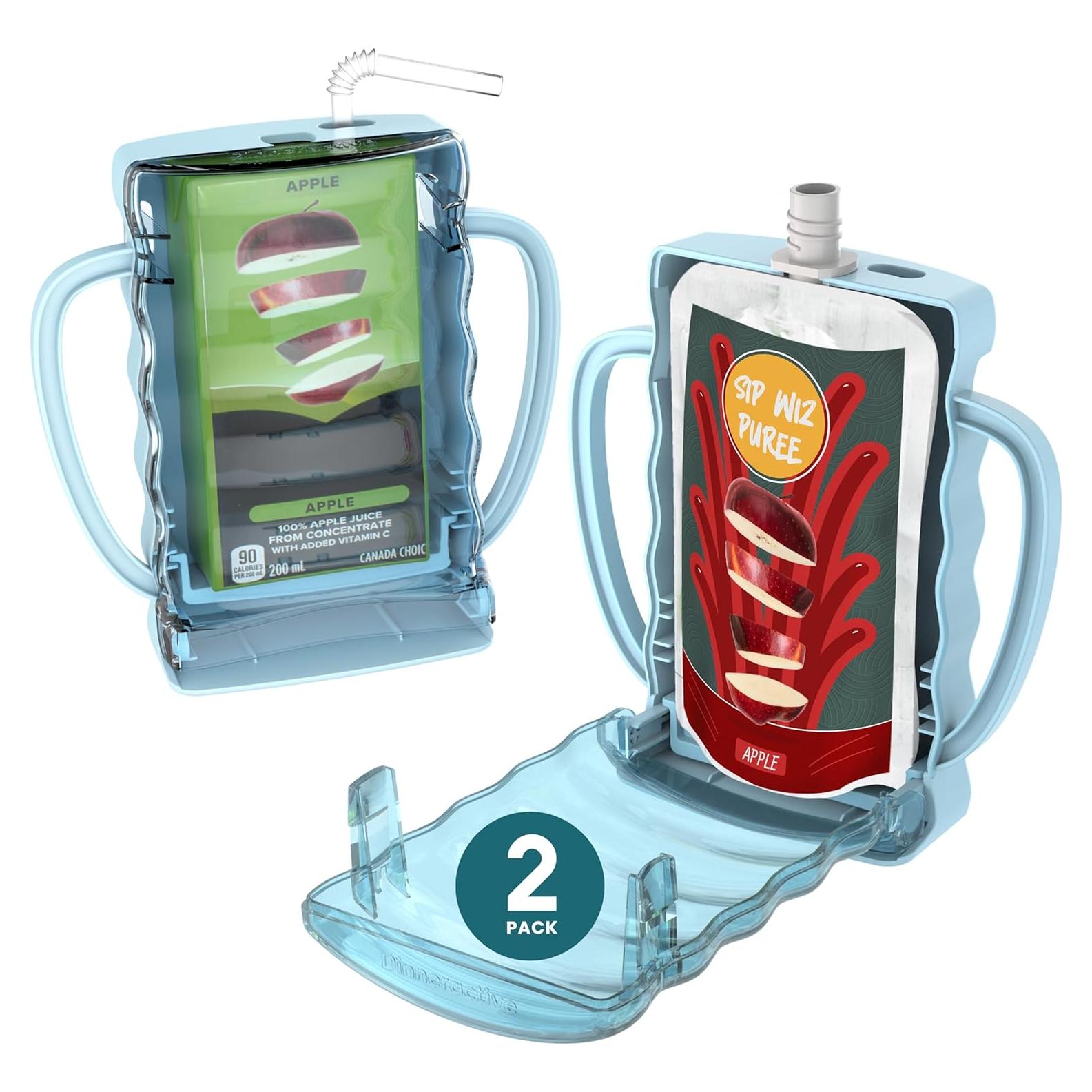 Soporte para Bolsas de Comida para Bebés Dinneractive Sip Wiz - 2 Unidades