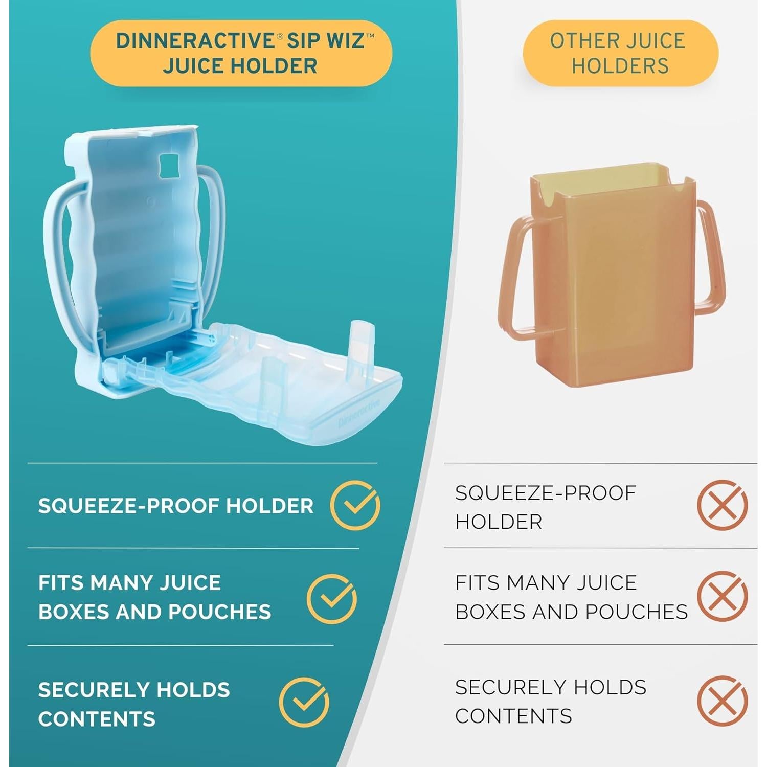 Soporte para Bolsas de Comida para Bebés Dinneractive Sip Wiz - 2 Unidades