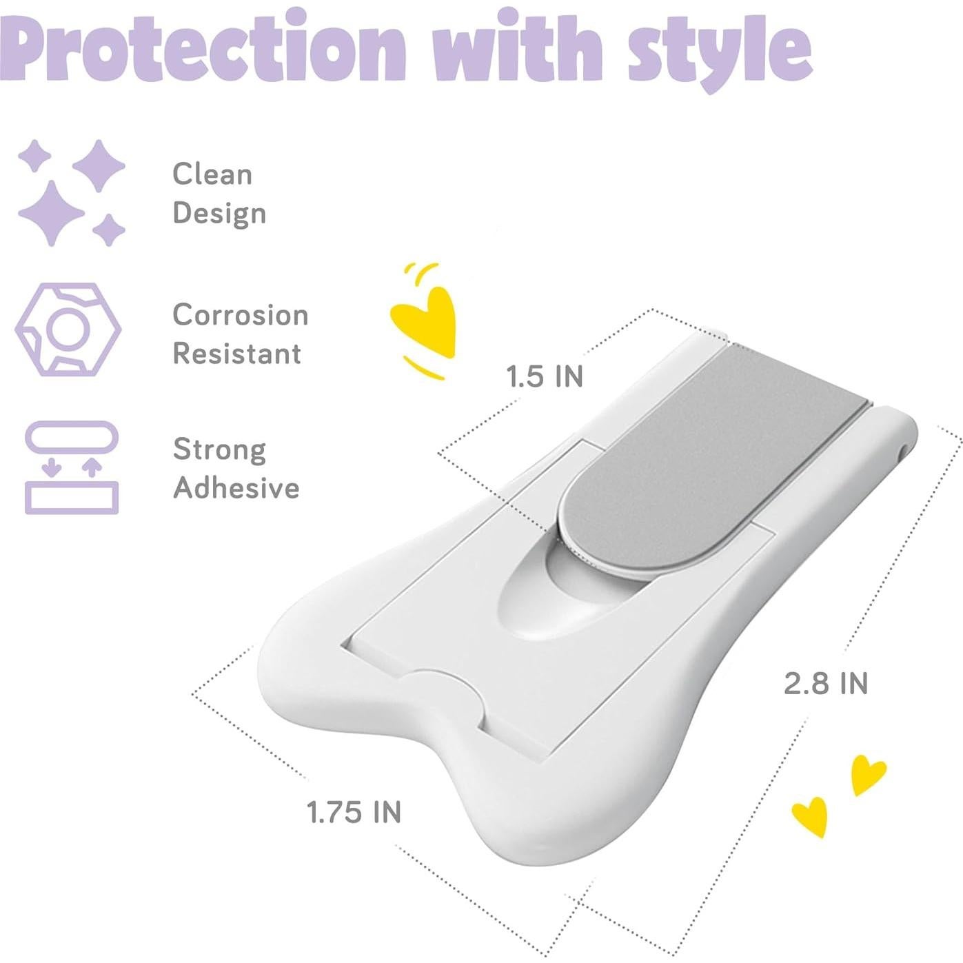 Cerraduras de Seguridad para Niños Ashtonbee - 2 Piezas, Blanco