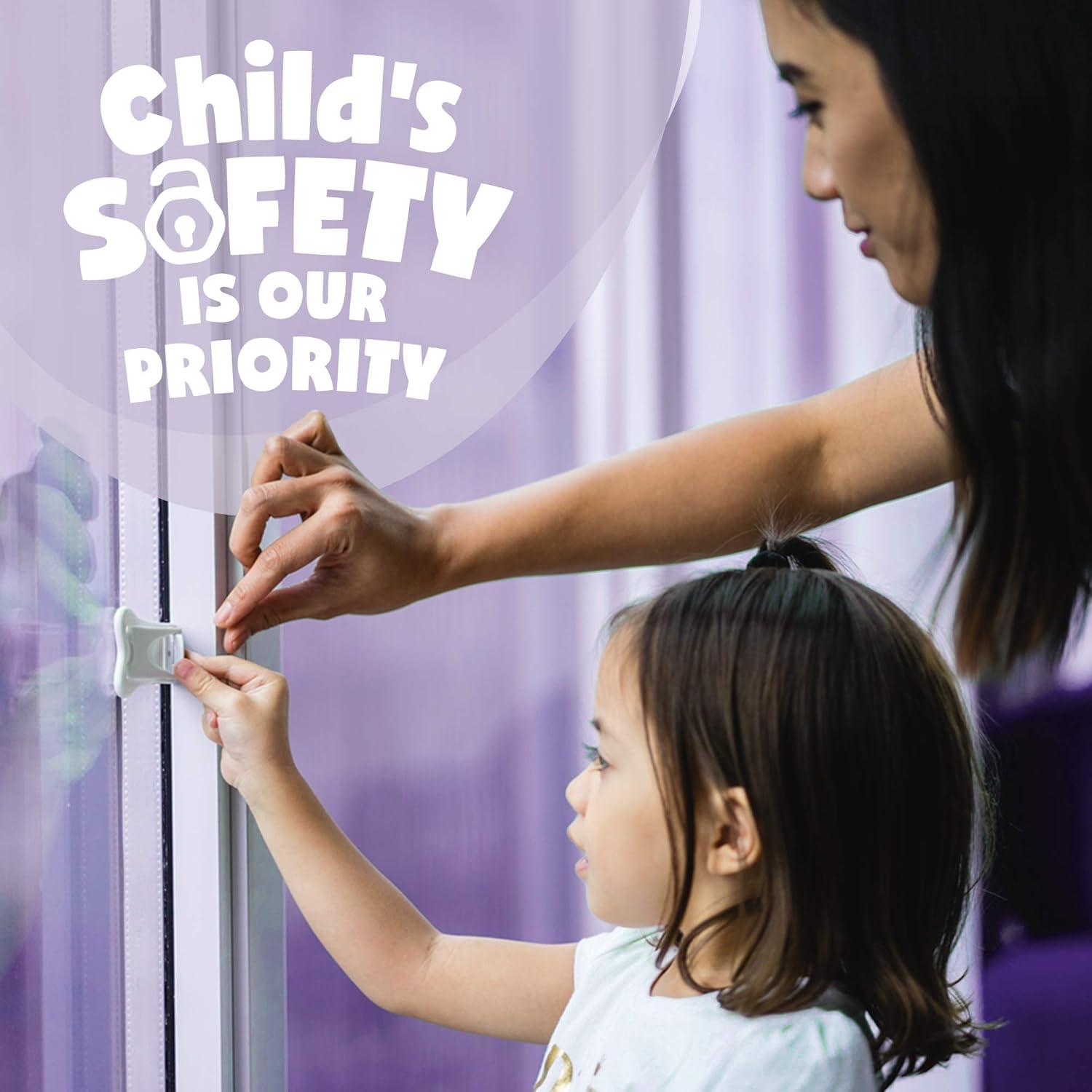 Cerraduras de Seguridad para Niños Ashtonbee - 2 Piezas, Blanco