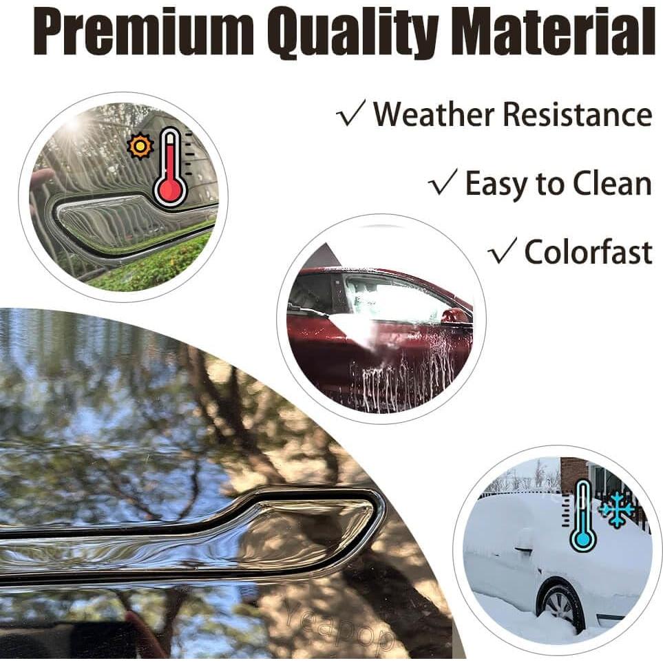 Cubiertas de Manijas de Puerta Yeapop para Tesla Modelo 3 y Y - Negro