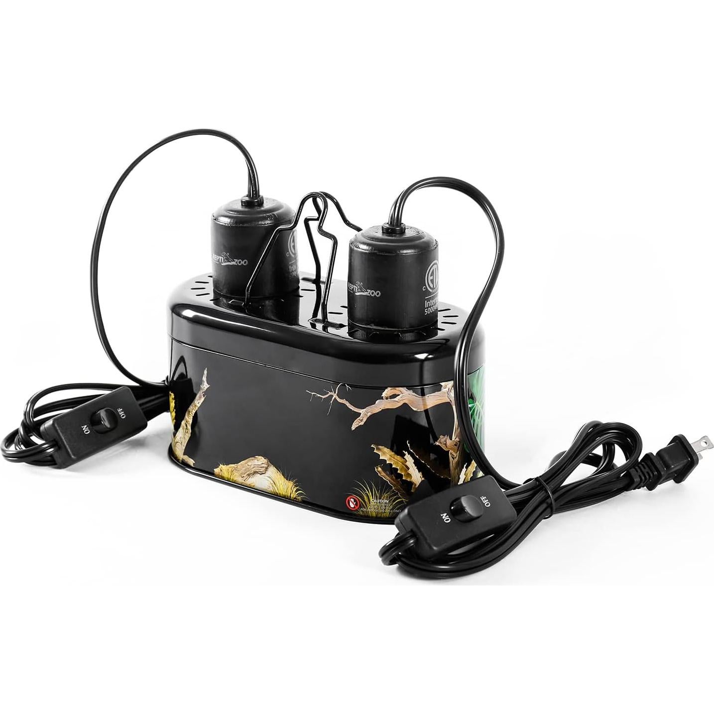 Fijación Doble Lámpara REPTI ZOO 40W para Reptiles