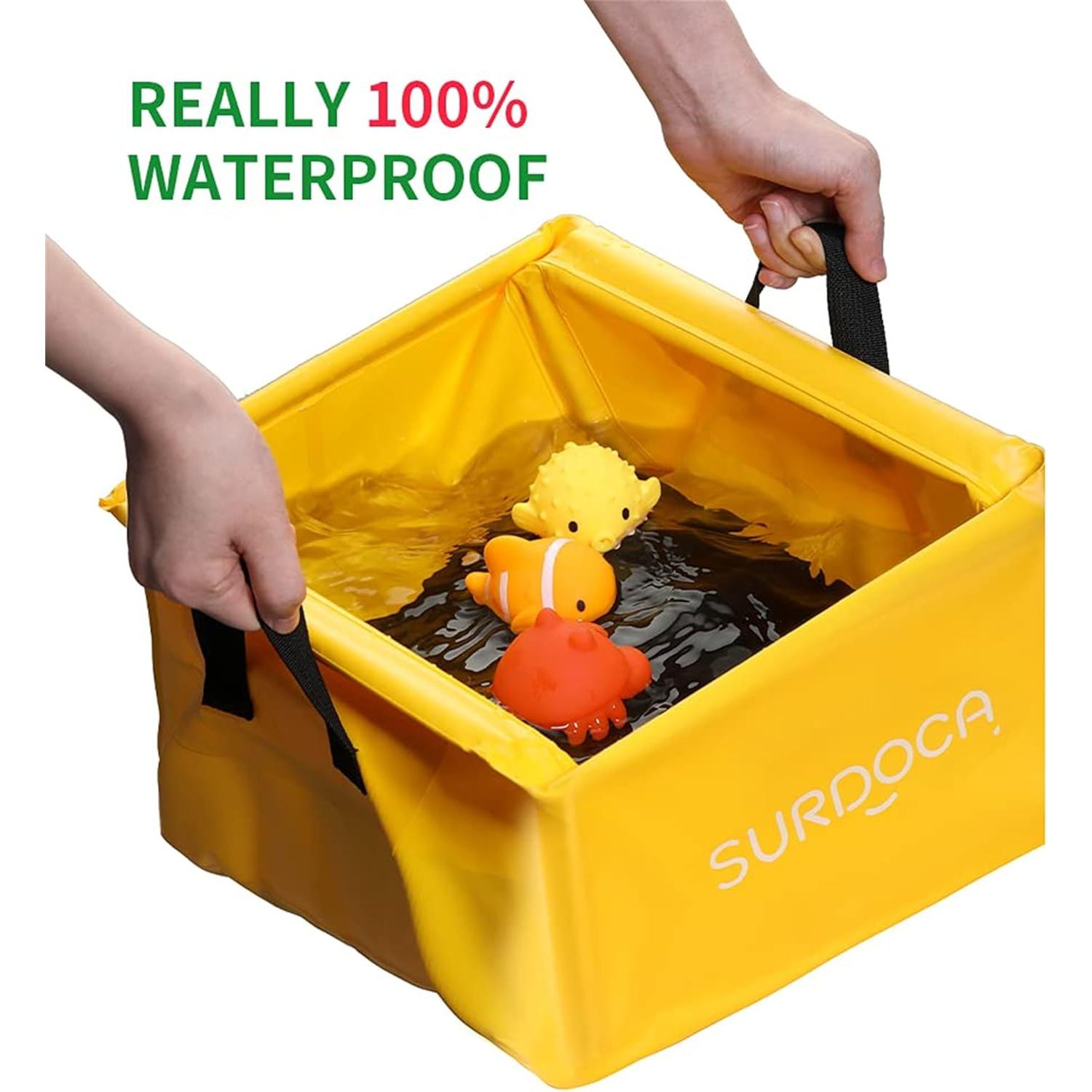 Organizador de Maletero SURDOCA Impermeable 18L Plegable Negro