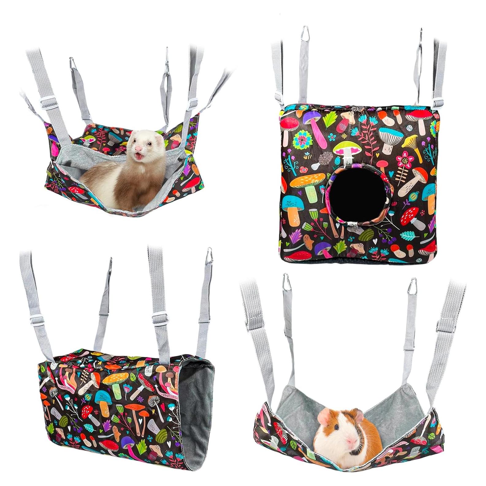 Hamaca Colgante para Cobayas y Hurones - BAYFUN - 4 Unidades