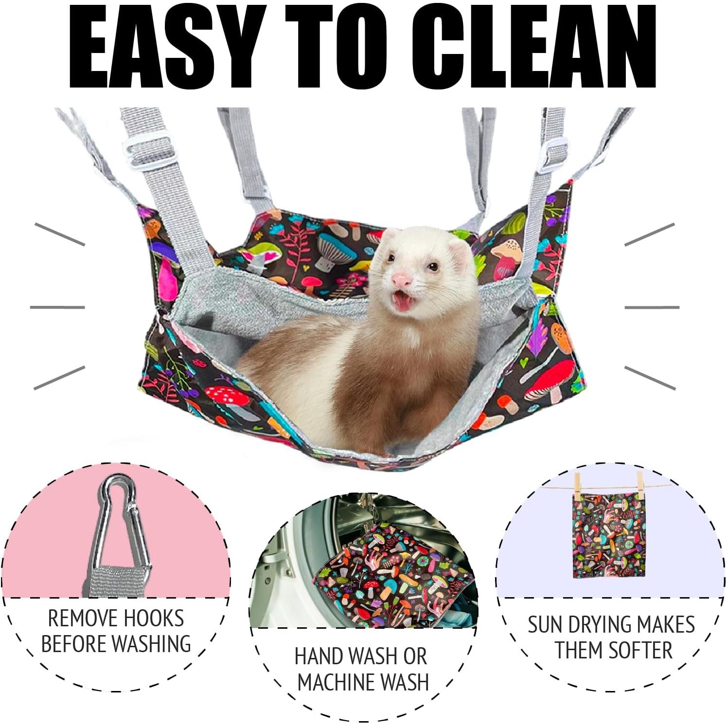 Hamaca Colgante para Cobayas y Hurones - BAYFUN - 4 Unidades