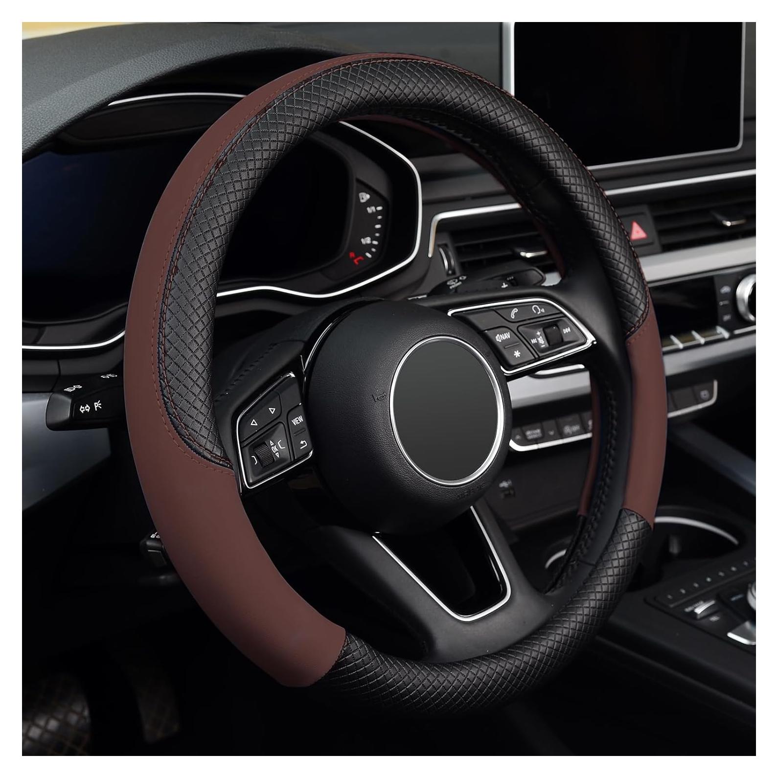 Funda de Volante LABBYWAY de Cuero Microfibra 37-39 cm Antideslizante