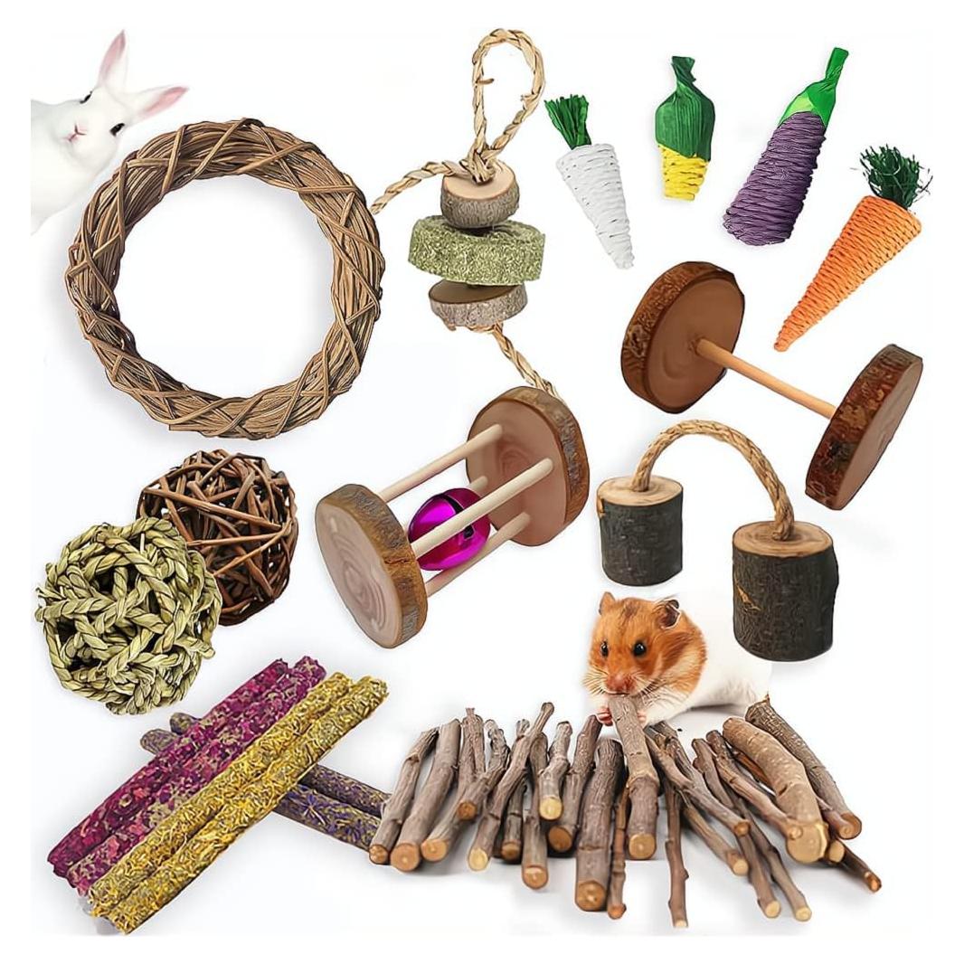 Juego de Juguetes para Conejos y Cobayas Dbeans 13 Piezas