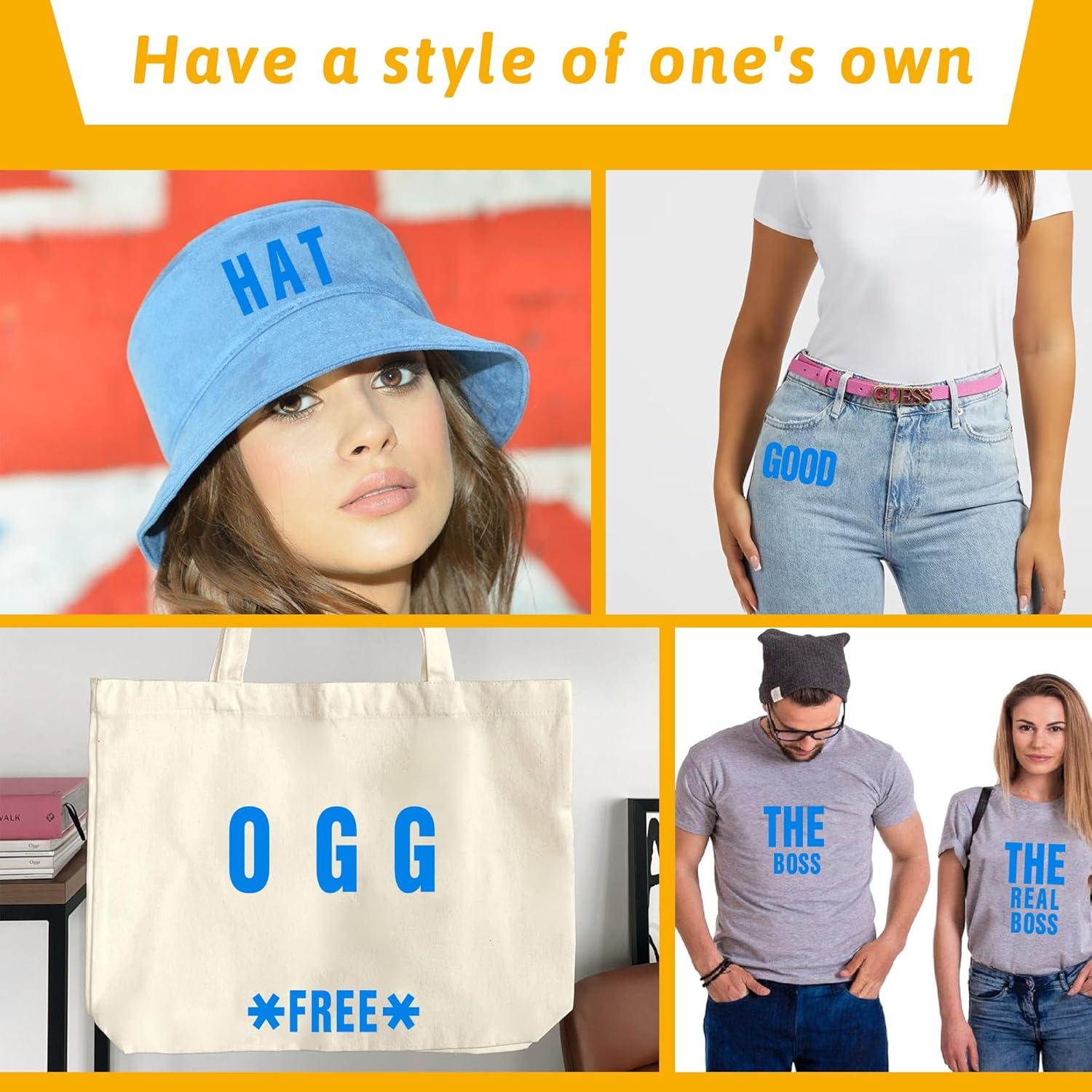 Letras Termoadhesivas Timenued 972 Piezas 2" y 1" Azul