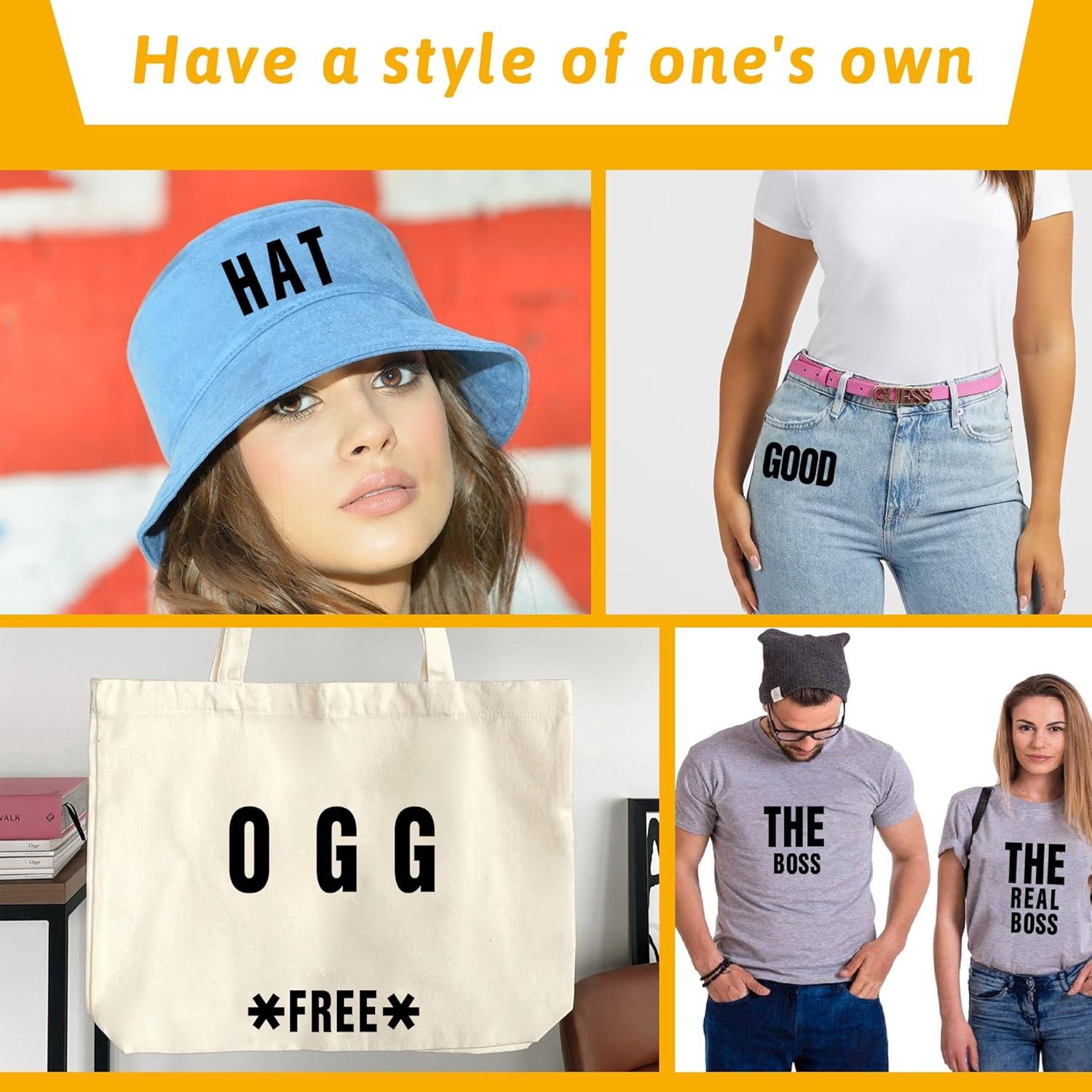 Letras Termoadhesivas Timenued 972 Piezas 2 y 1 Pulgada Negro