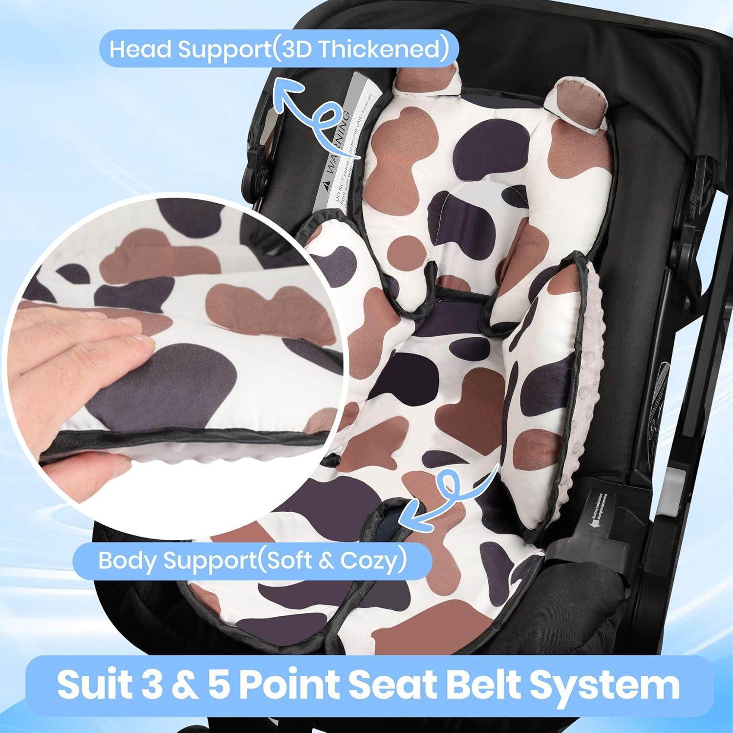 Soporte para cabeza y cuerpo de coche para bebés Honeau Gris