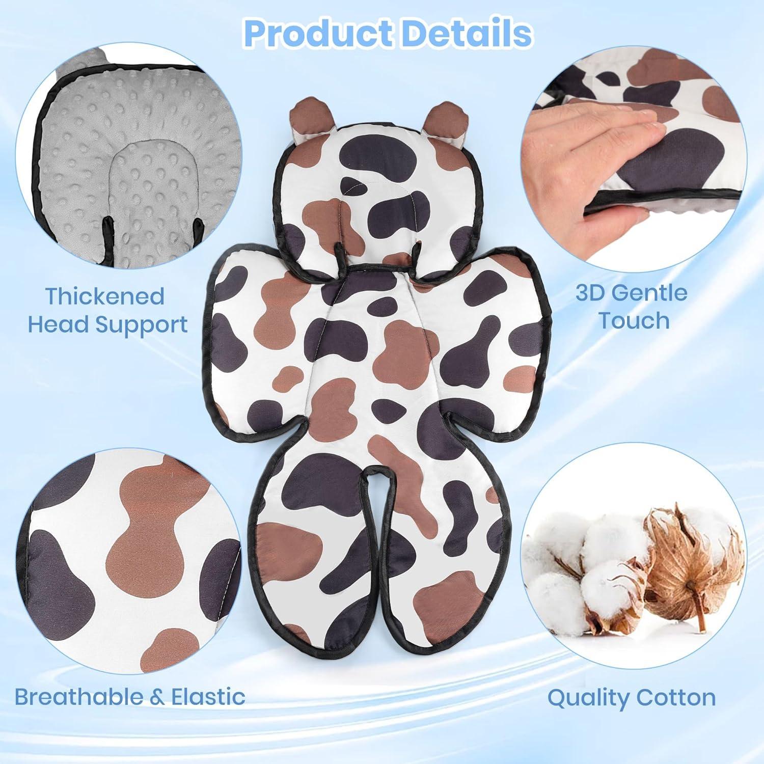 Soporte para cabeza y cuerpo de coche para bebés Honeau Gris