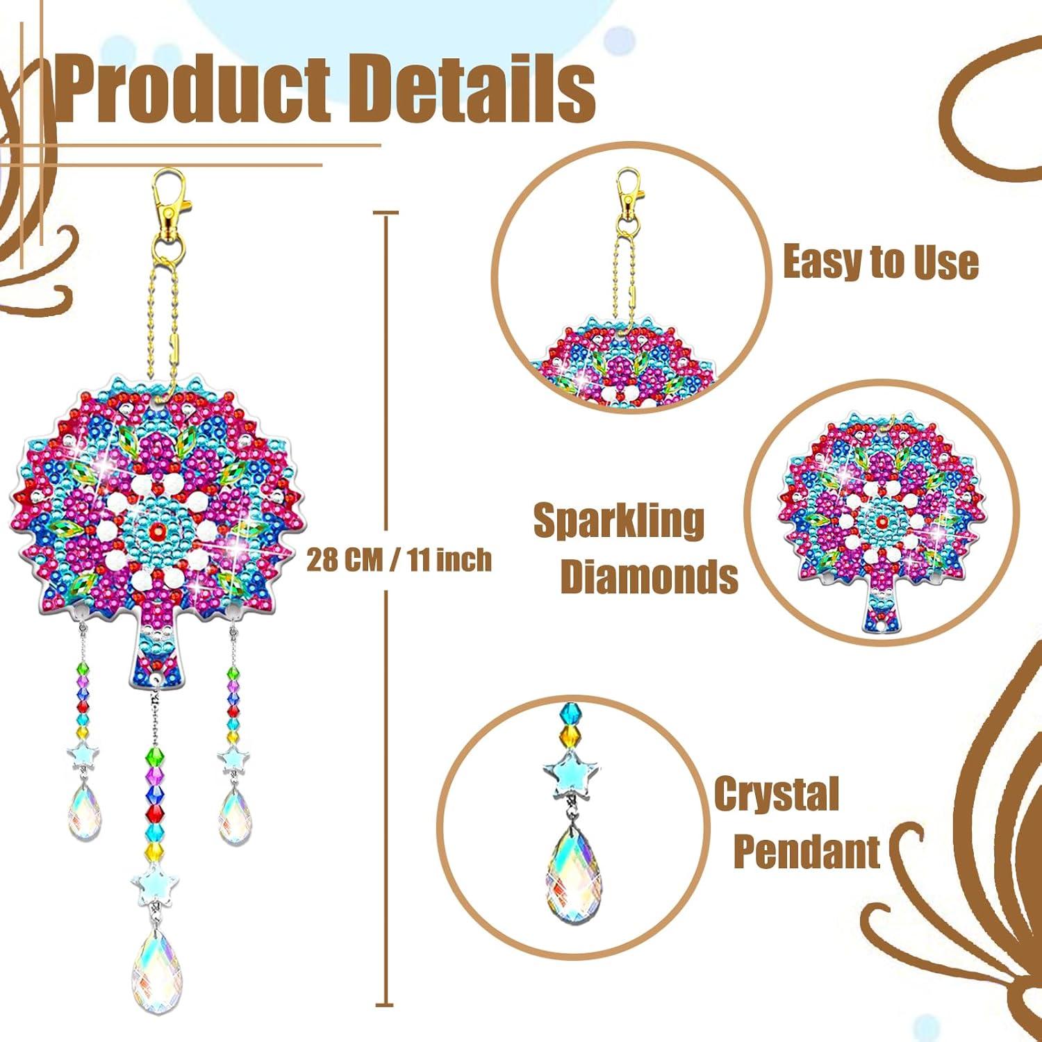 Kit 6 Pcs Atrapasueños Pintura de Diamante JeCuiK 5D