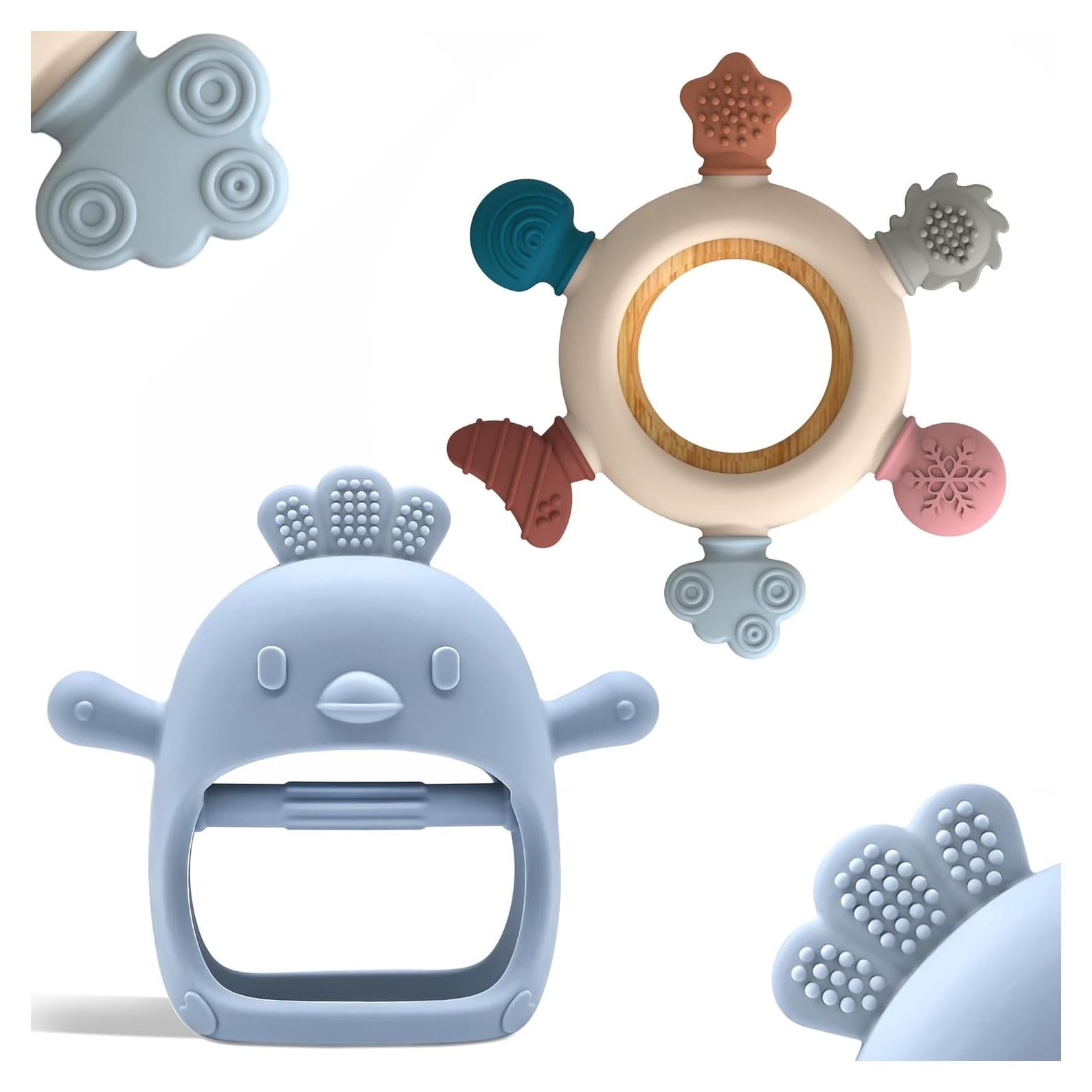 Mordedores de Dentición Komfy LilLove - Paquete de 2 Silicona