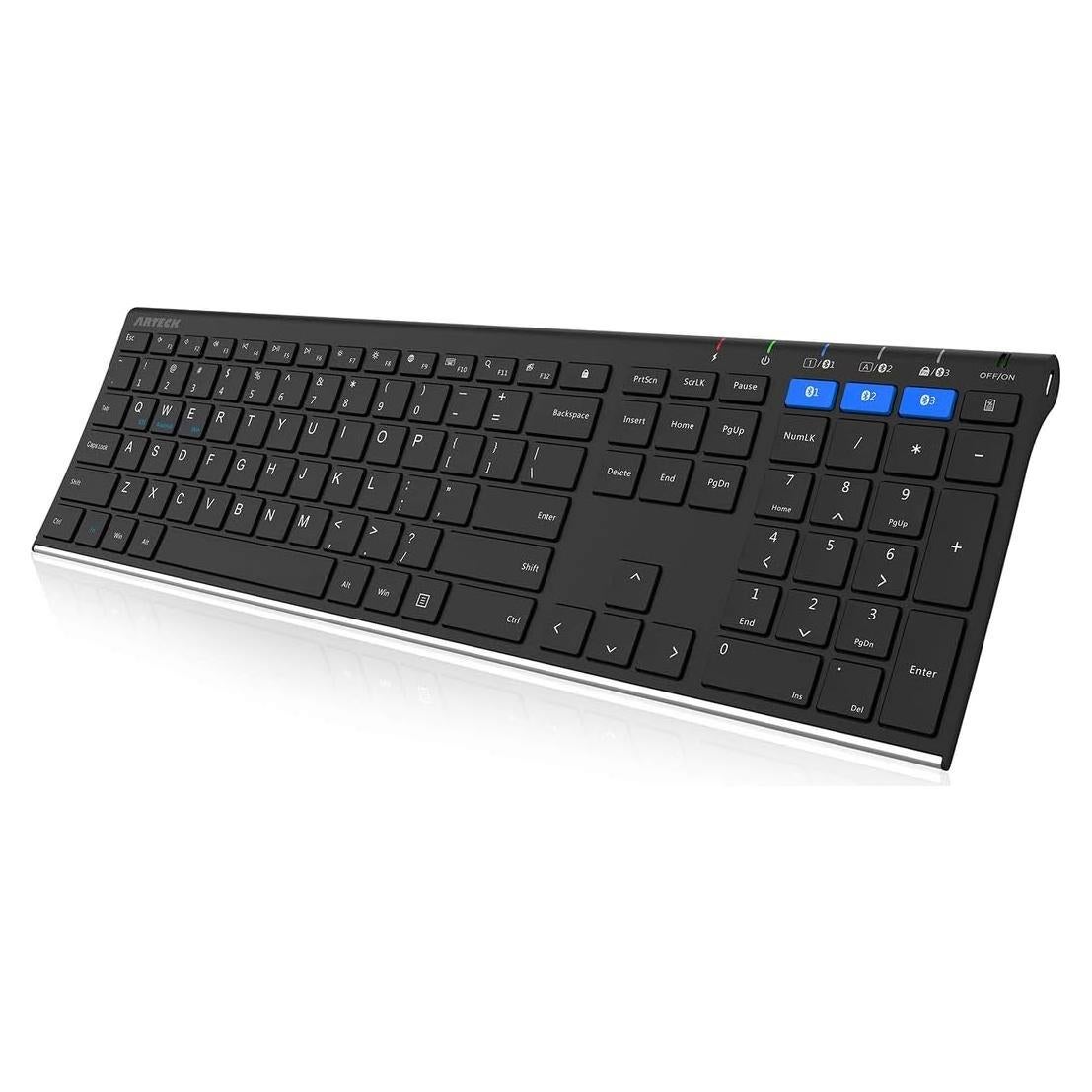 Teclado Bluetooth Arteck HB192 Inalámbrico Acero Inoxidable