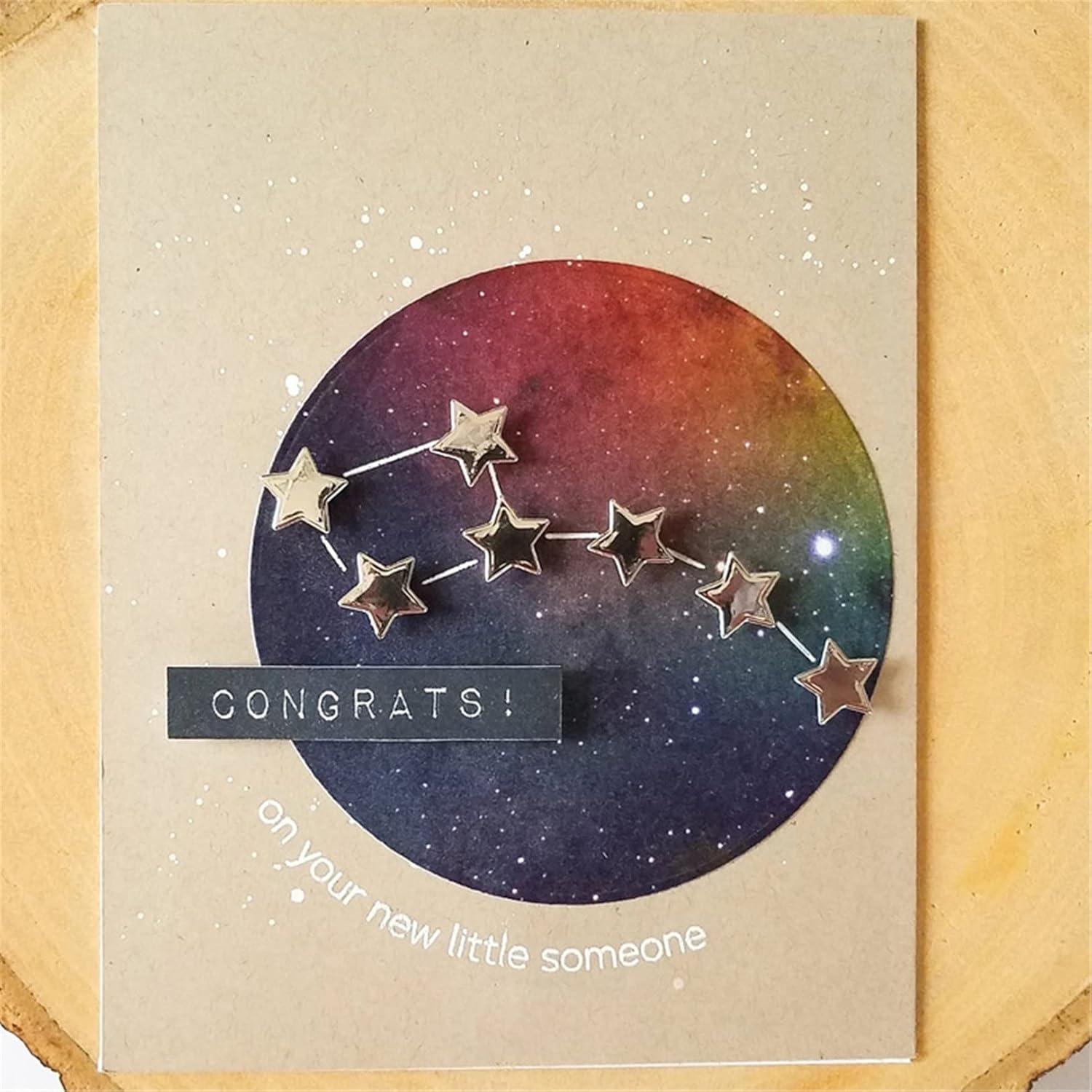 Troqueles de Corte de Metal XMEI 7 Estrellas 7.8x4cm para Scrapbooking